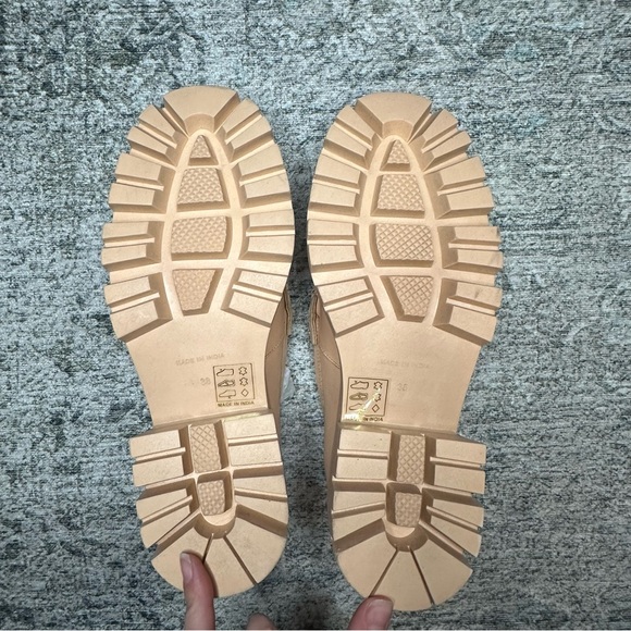 🆕Free People Lyra Lug Sole Loafer Shoes in Cantaloupe Size 38 - Picture 3 of 5